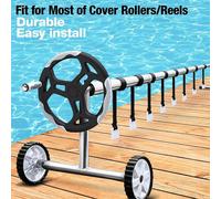 Kit de 8 sangles universelles pour bâches de piscine solaires - Accessoires durables en nylon et plastique