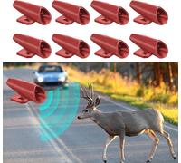Kit De 8 Sifflets Anti-Cerfs ¿ Étanche Et Durable ¿ Réduit Les Risques D¿Accidents ¿ Accessoire Auto Universel (Version Rouge) - Jack Daniels