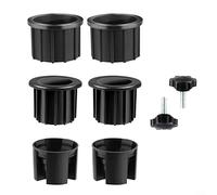 Kit de 8 supports de parasol avec adaptateurs de trou de 0,22 cm et 0,12,7 cm, bases et filetage M8 - Compatible avec parasols de plage, marché, terrasse et jardin