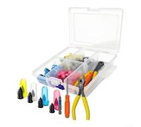Kit de 80 clous de pneu 2 tailles avec outil, 80 clous de pneu 2 | Noyau en fer renforcé, résistance aux hautes températures, forte dureté, s'adapte aux pneus sans chambre à air