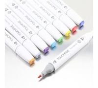 Kit de 80 Feutres Marqueur Huile-alcool Double 1mm-6mm 80 Couleurs Graphique + Sac de Crayon pour la conception de l'architecture Blanc G