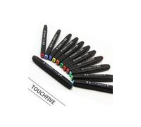 Kit de 80 Feutres Marqueur Huile-alcool Double 1mm-6mm 80 Couleurs Graphique + Sac de Crayon pour la conception de l'architecture Noir