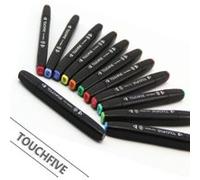 Kit de 80 Feutres Marqueur Huile-alcool Double 1mm-6mm 80 Couleurs Graphique + Sac de Crayon pour la conception de l'architecture Noir G