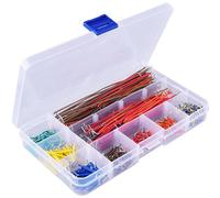 Kit de 840 câbles de raccordement pour platine d'expérimentation Arduino, 14 vaules, câbles de ligne de connexion flexibles sans soudure, angles droits pré-dénudés et pré-formés, projets électroniques