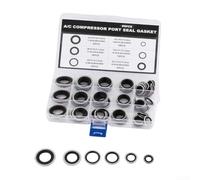 Kit de 85 joints AC pour compresseur O-Ring Kit 85 pièces AC (noir)