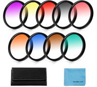 Kit de 9 Filtres de Couleur Gradués pour Reflex Numérique - Compatible Nikon, Pentax, Olympus, Fuji