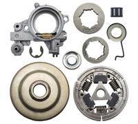 Kit de 9 tambours d'embrayage 3/8" 8T 7T et pignon for tronçonneuse Stihl MS361, MS 361, pompe à huile, engrenage vis sans fin, 1128 007 1000, 160 2004