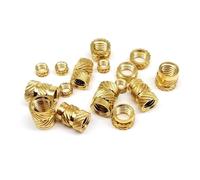 Kit de 90 à 1050 vis à écrous encastrés en laiton et cuivre M1,4, M1,6, M2, M2,5, M3, M4, M5, M6 for injection thermofusible, impression 3D, filetage moleté sergé(M2 500pcs)