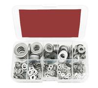 Kit de 910 rondelles plates en acier inoxydable, parfait pour divers projets de bricolage et réparations (910 pièces)