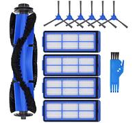 Kit de Accessoire compatible avec Eufy RoboVac 11S Max, RoboVac 15C Max,RoboVac 30C Max Robot aspirateur,12 pièces remplacement -1 Brosse Principale,6 brosses latérales,4 Filtres,1 Brosse de Nettoyage