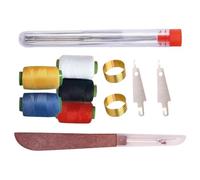 Kit de Aiguilles à Broder - Aiguilles Fil Outil De Réparation Manuelle 36 Pièces | Kit Complet Portable avec Accessoires pour Artisanat de Tricot Débutants et Adultes