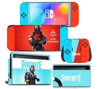 Kit De Autocollants Skin Decal Pour Commutateur Oled Ns Console De Jeu Oled Fortnite, T1335