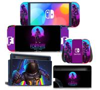 Kit De Autocollants Skin Decal Pour Commutateur Oled Ns Console De Jeu Oled Fortnite, T1371