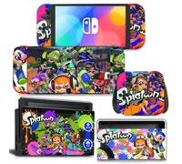 Kit De Autocollants Skin Decal Pour Commutateur Oled Ns Console De Jeu Oled Splatoon, T1306