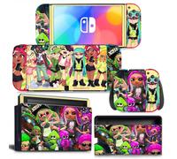 Kit De Autocollants Skin Decal Pour Commutateur Oled Ns Console De Jeu Oled Splatoon, T1327