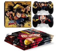 Kit De Autocollants Skin Decal Pour Console De Jeu Ps4 Pro Corps Entier One Piece Horizon, T1tn-P4pro-1390