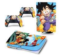 Kit De Autocollants Skin Decal Pour Console De Jeu Ps5 Corps Entier Anti-Rayures Dragon Ball Dragon, Version Cd-Rom T1792