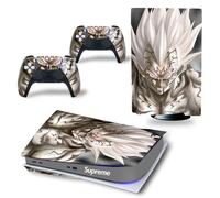 Kit De Autocollants Skin Decal Pour Console De Jeu Ps5 Corps Entier Anti-Rayures Dragon Ball Dragon, Version Cd-Rom T2003