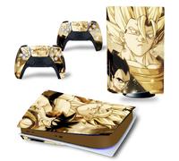 Kit De Autocollants Skin Decal Pour Console De Jeu Ps5 Corps Entier Anti-Rayures Dragon Ball Dragon, Version Cd-Rom T2105