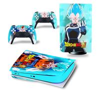 Kit De Autocollants Skin Decal Pour Console De Jeu Ps5 Corps Entier Anti-Rayures Dragon Ball Dragon, Version Cd-Rom T1738