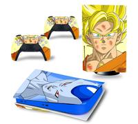 Kit De Autocollants Skin Decal Pour Console De Jeu Ps5 Corps Entier Anti-Rayures Dragon Ball Dragon, Version Cd-Rom T2305
