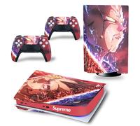 Kit De Autocollants Skin Decal Pour Console De Jeu Ps5 Corps Entier Anti-Rayures Dragon Ball Dragon, Version Cd-Rom T1951