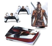 Kit De Autocollants Skin Decal Pour Console De Jeu Ps5 Wolf Zhilang, Version Cd-Rom T1642