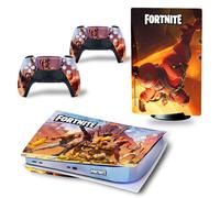 Kit De Autocollants Skin Decal Pour Console De Jeu Ps5disk Full Body Fortnite, Version Cd-Rom T2074