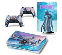 Kit De Autocollants Skin Decal Pour Console De Jeu Ps5disk Full Body Fortnite, Version Cd-Rom T2162