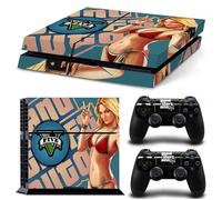 Kit De Autocollants Skin Decal Pour Contr?Leur Principal Couleur Ps4 Gta5, T1tn-Ps4-5177