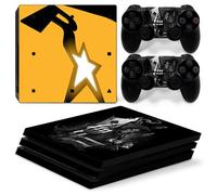 Kit De Autocollants Skin Decal Pour Ps4 Pro Console De Jeu Corps Entier Anti-Rayures Graffiti Gta5,T1tn-P4pro-0690