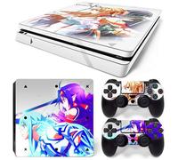 Kit De Autocollants Skin Decal Pour Ps4 Slim Game Console Whole Body Wood Grain Leopard Blue And White Porcelain Series, T1tn-Ps4slim-7026