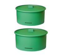 Kit de bac à semences, système de boîte de germination de grande capacité, 18,5 x 16,5 x 12 cm, conteneur de culture en maille double couche, kit de propagateur de , de haricots intérieur