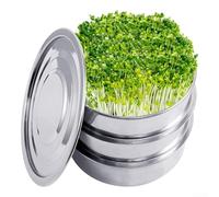 Kit de bac de germination efficace pour un usage domestique en acier inoxydable avec instructions d'installation faciles (français non garanti)