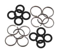 Kit de Bague de Retenue pour hocs, Axe de Sortie | Caoutchouc et Fer, avec Joints Toriques, Circlips et Rondelles, pour Atelier, Maintenance et Remplacement Rapide
