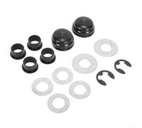 Kit de bagues de broche de direction pour tracteur d'essieu coulé, compatible avec les tondeuses à gazon autoportées et les pièces de reconstruction de roulement de roue avant