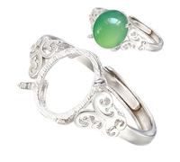 Kit de bagues en argent sans lunette, fournitures de fabrication bijoux sans Nickel et plomb pour pierres précieuses, Base réglage pendentif DIY..