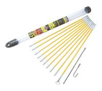 C.K MightyRods Pro 3.3m Tire Fils Electrique Kit Boîte à Outils, No Échardes, Aiguille Tire Fil pour Caisse Outil Electricien, Baguette Tire Cable Rod Electrique, Baguettes Passe Cable Guide CK T5419