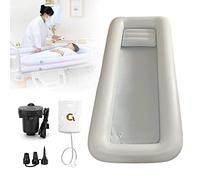 Kit De Baignoire De Douche Gonflable Médicale, Aide Au Bain Dans Le Lit Pour Patient Handicapé, âgé, Alité Ou Blessé, Baignoire Portable En PVC Au Lit Avec Pompe à Air électrique, Sac à Eau
