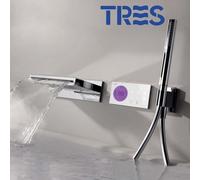 Kit de baignoire thermostatique électronique et encastré (2 voies) SHOWER TECHNOLOGY - TRES 09286556