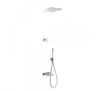 Kit de baignoire thermostatique électronique et encastré SHOWER TECHNOLOGYavec contrôle électronique compris (blanc) - TRES 0928