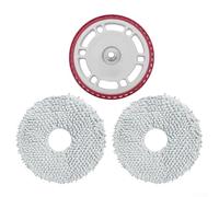 Kit de balai à franges et serpillères de rechange compatibles avec ECOVACS pour Deebot T30C, Omni T50 Pro pour Omni, support de rechange en plastique et microfibre avec serpillères pour nettoyage du