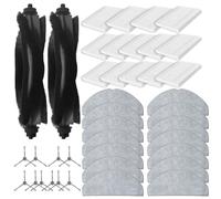 Kit de balai à franges pour aspirateur robot G50 L60 avec 14 filtres, 14 chiffons, 10 brosses latérales, 2 brosses principales de rechange