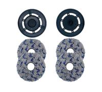 Kit de balai avec chiffon de nettoyage lavable, pièces de rechange for robot nettoyeur, compatible avec Deebot X1 OMNI/T10 Turbo(2plates add 4mops)