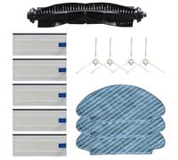 Kit de balai de rechange pour aspirateur robot Tefal Explorer Serie 20 RG6825 avec brosse à rouleau, brosses latérales et filtres pour supporter la longévité de l'appareil (B)