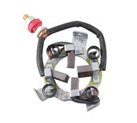 Kit de balais de charbon pour moteur, alésage central de 45 mm, kit de réparation du support de balai de charbon pour treuil ATV 4X4 de 8000 à 20000 lb avec des balais en graphite