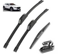 Kit de balais d'essuie-glace avant et arrière compatible avec Mazda CX-30 CX30 2019-2023 Brosses for vitres de pare-brise 26"16"14"