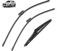Kit de balais d'essuie-Glace Avant et arrière pour Pare-Brise MG ZS 2017-2023 24 Pouces + 14 Pouces + 10 Pouces, Accessoires pour Toutes Saisons