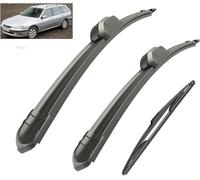 Kit de balais d'essuie-Glace Avant et arrière pour Peugeot 406 Break (1996-2004) 24 Pouces + 22 Pouces + 14 Pouces, Pare-Brise, Accessoires pour Toutes Saisons