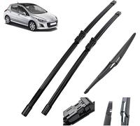 Kit de Balais d'essuie-glace pour Pare-brise Avant pour Peugeot 308 T7 Hatchback 2007-2013, Bosch Balais d'Essuie Brosses de pluie Balais avant